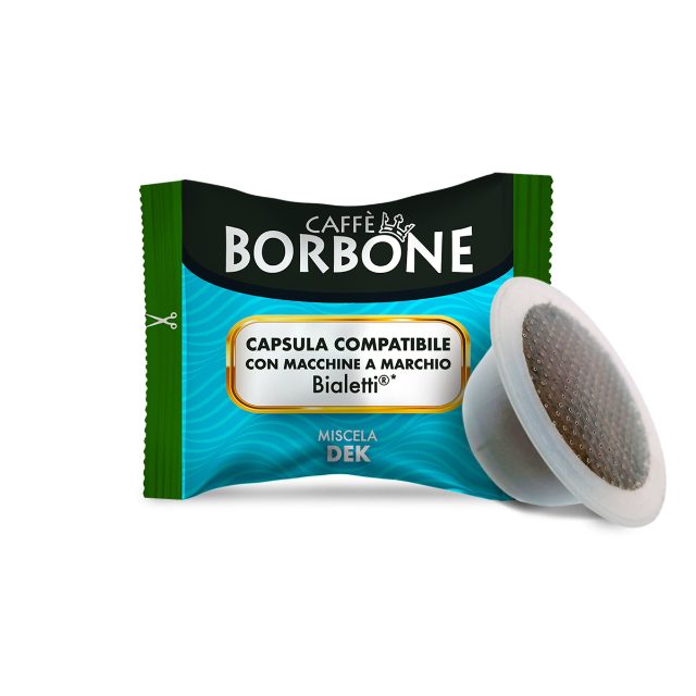Capsule compatibili Bialetti* – Borbone Dek (100pz)